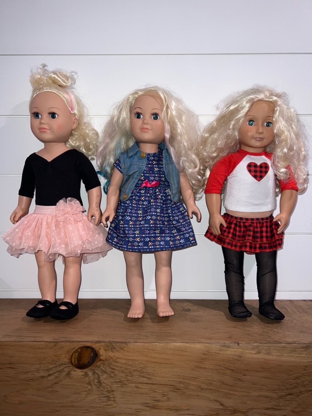 Set of 3 Blonde 18” Doll’s, 2 Cititoy and 1 Our Generation